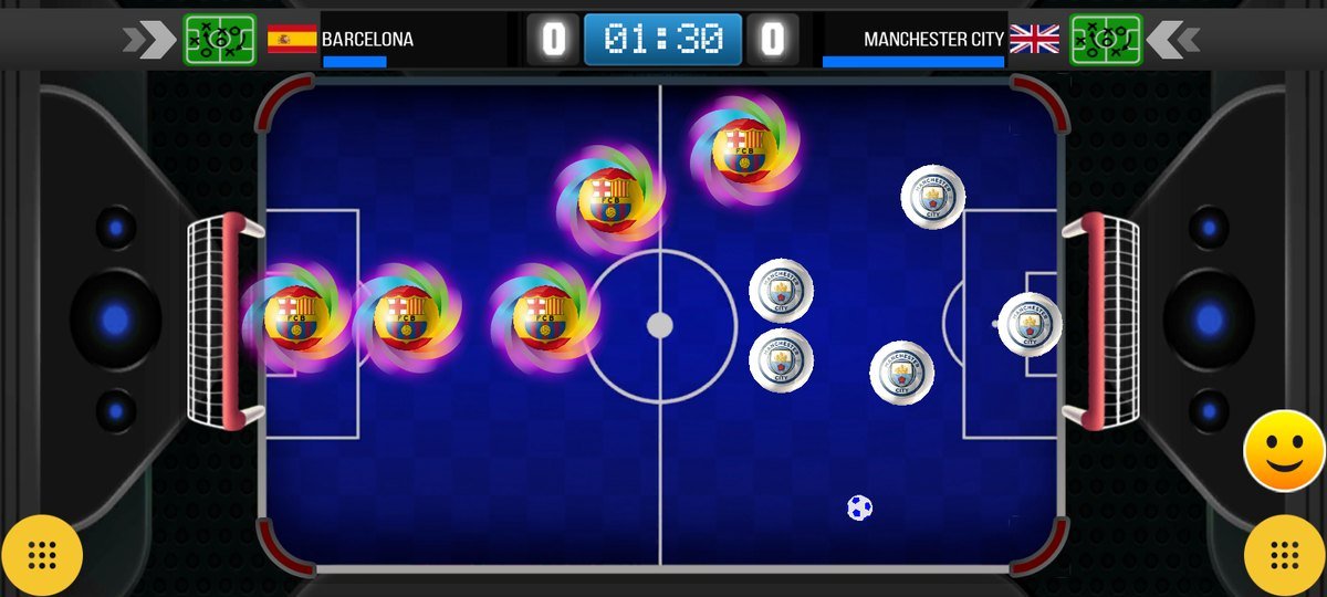 Royal Table Soccer — seleção do Brasil contra a Espanha
